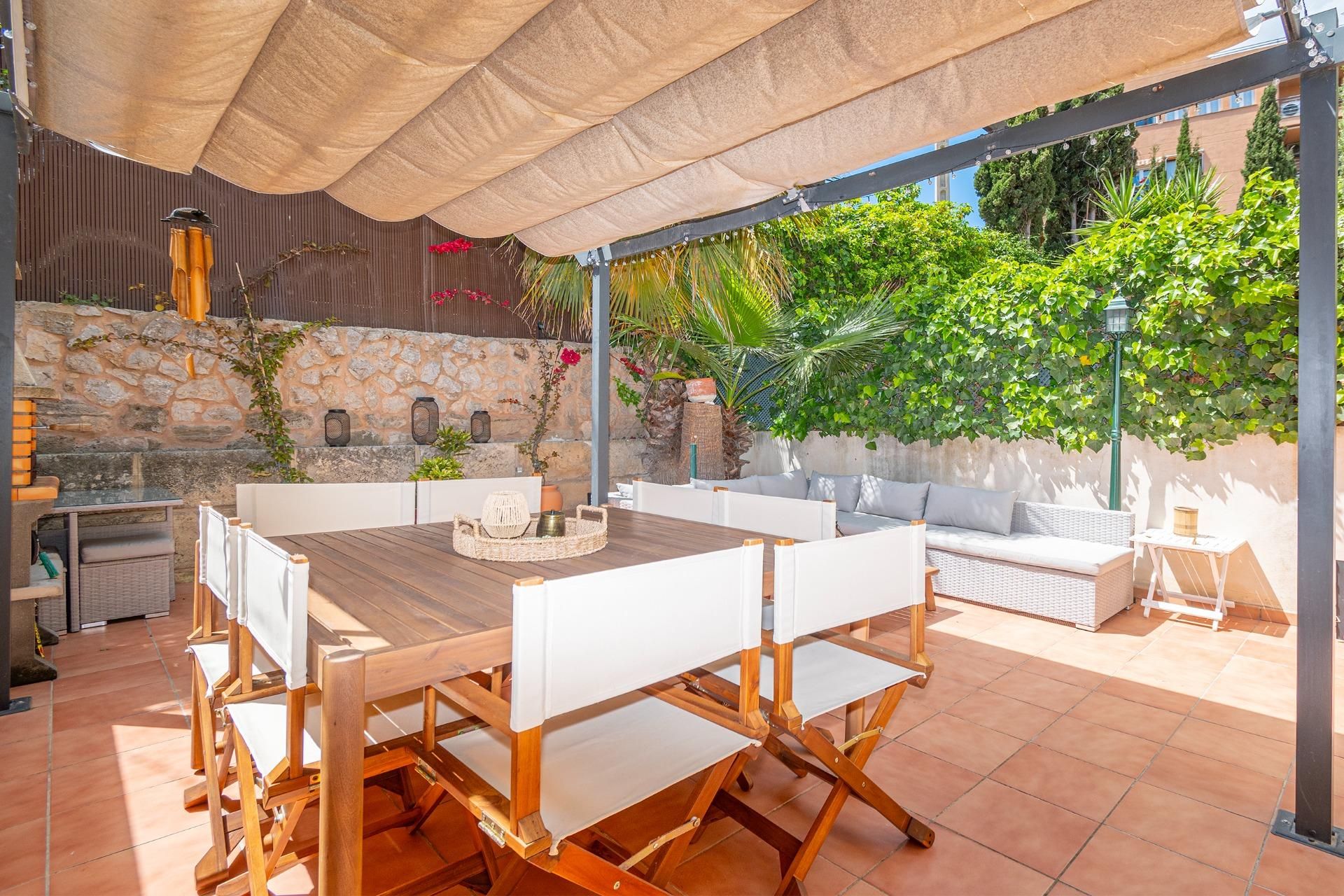 Terrassa de Casa adosada en venda en  Palma de Mallorca amb Calefacció, Jardí privat i Terrassa