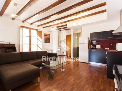 Sala d'estar de Apartament de lloguer en  Barcelona Capital amb Aire condicionat i Balcó