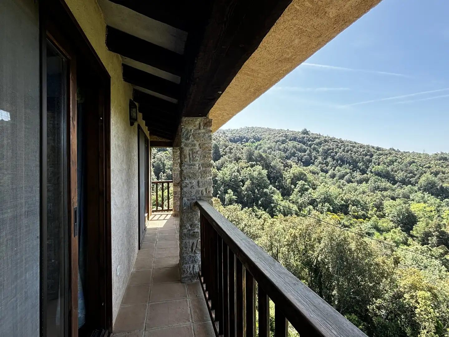 Balcony of Country homes for sale in Sant Aniol de Finestres  with Terrace and Swimming Pool
