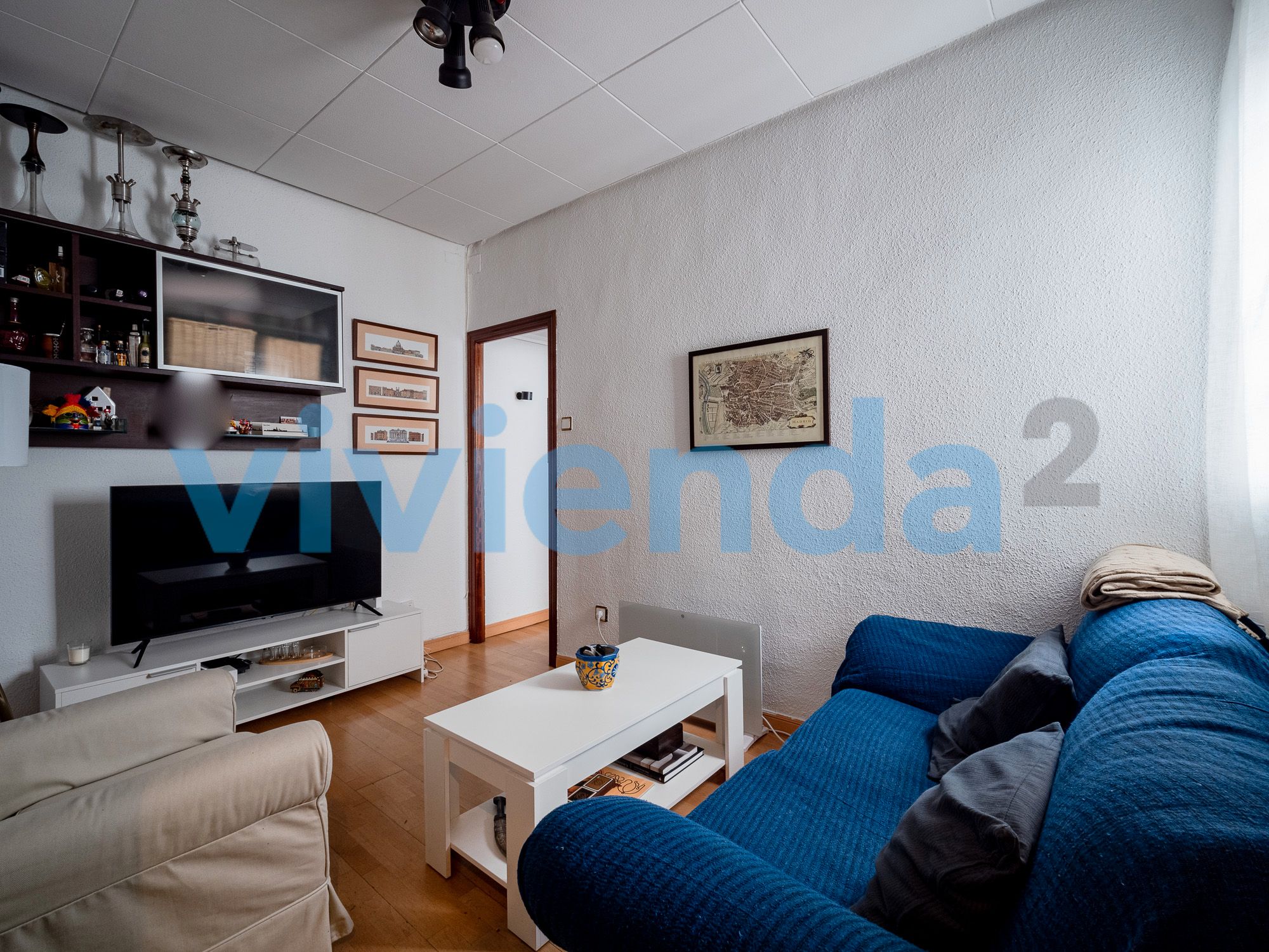 Living room of Flat for sale in  Madrid Capital  with Air Conditioner and Heating