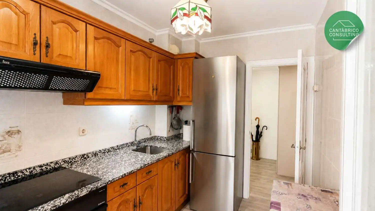 Kitchen of Flat for sale in Navia  with Heating, Terrace and Furnished