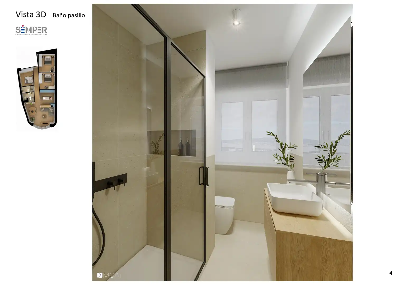Bathroom of Flat for sale in Boiro  with Heating and Furnished