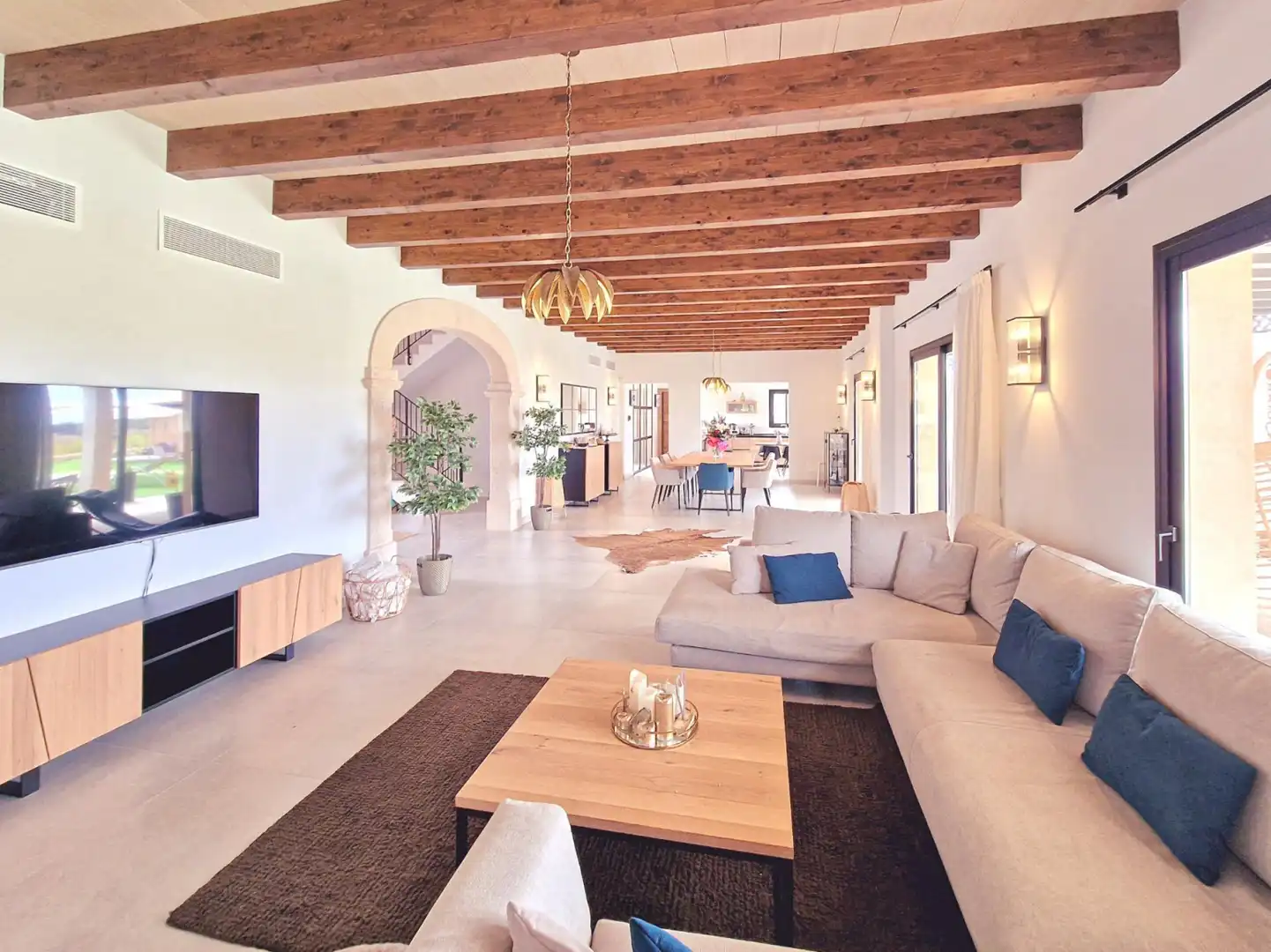 Living room of Houses for rent in Felanitx  with Air Conditioner, Terrace and Storage room