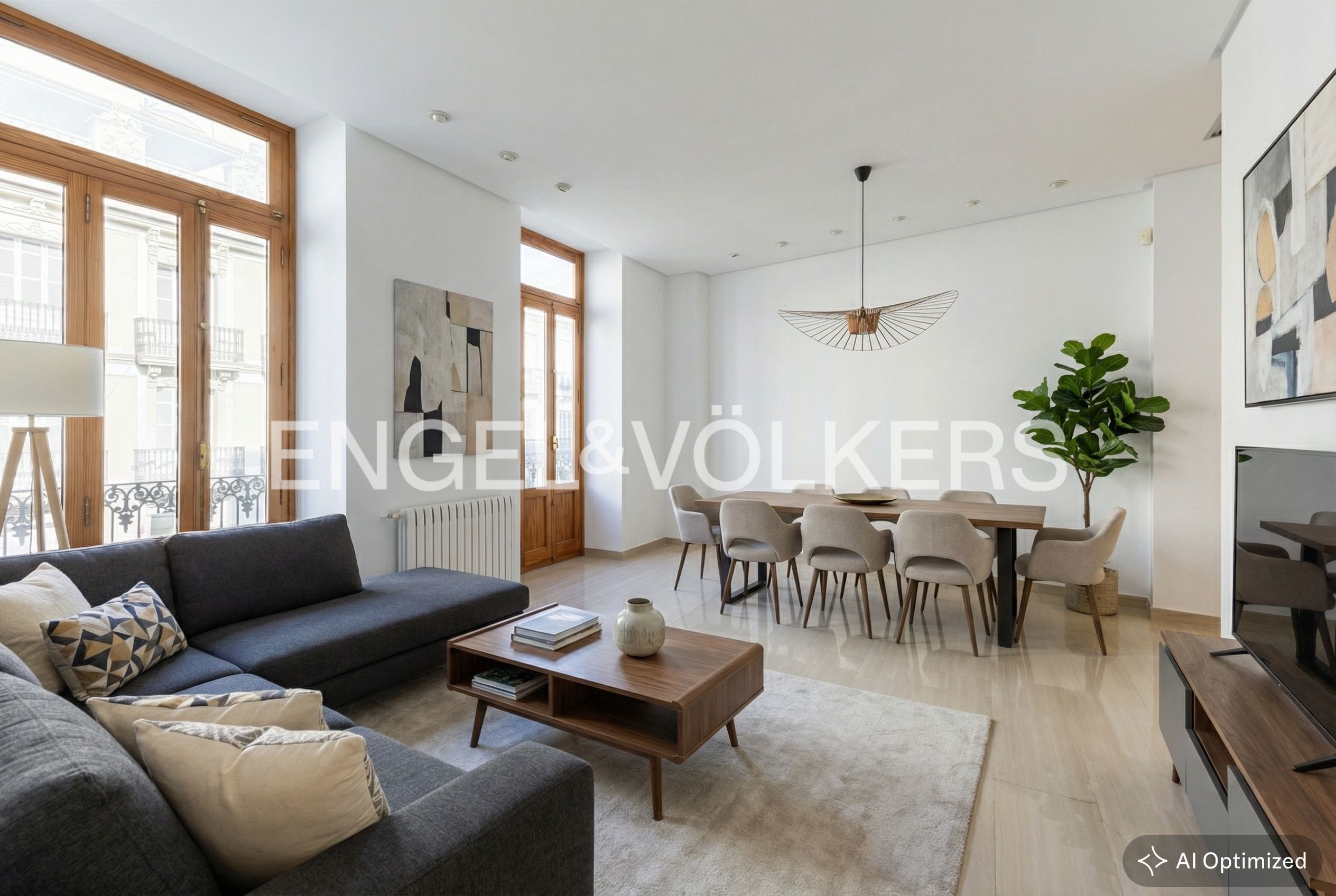 Sala d'estar de Pis de lloguer en  Valencia Capital amb Aire condicionat, Calefacció i Balcó