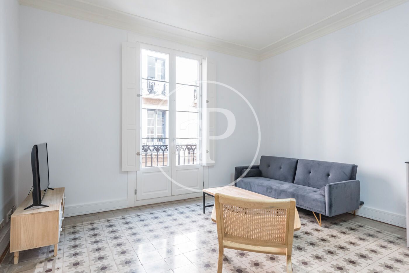 Living room of Flat to rent in  Barcelona Capital  with Air Conditioner, Heating and Furnished