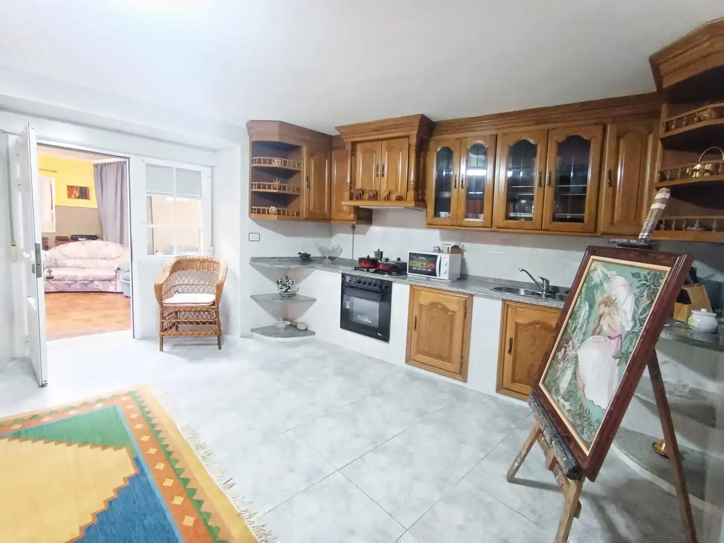 Cuina de Casa o xalet en venda en Cambados amb Calefacció, Terrassa i Traster