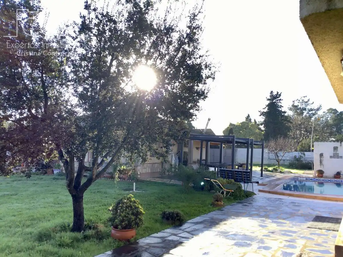 Jardí de Casa o xalet en venda en Sevilla amb Aire condicionat, Traster i Piscina