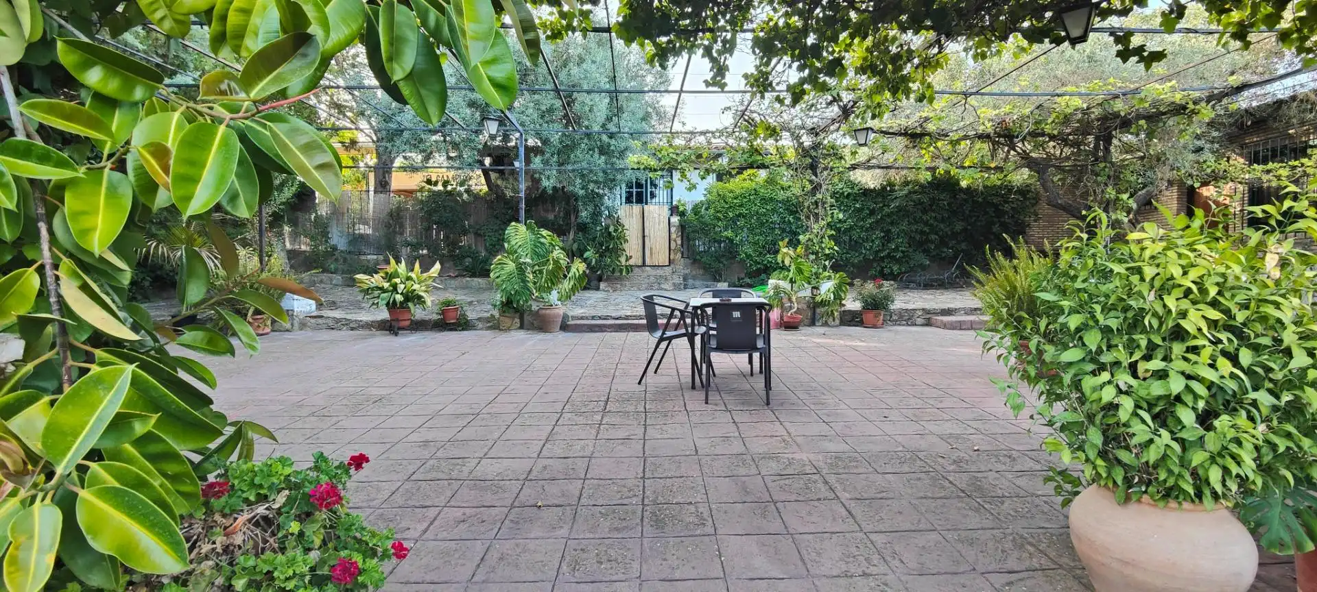 Terraza de Finca rústica en venta en La Lapa con Aire acondicionado, Jardín privado y Terraza