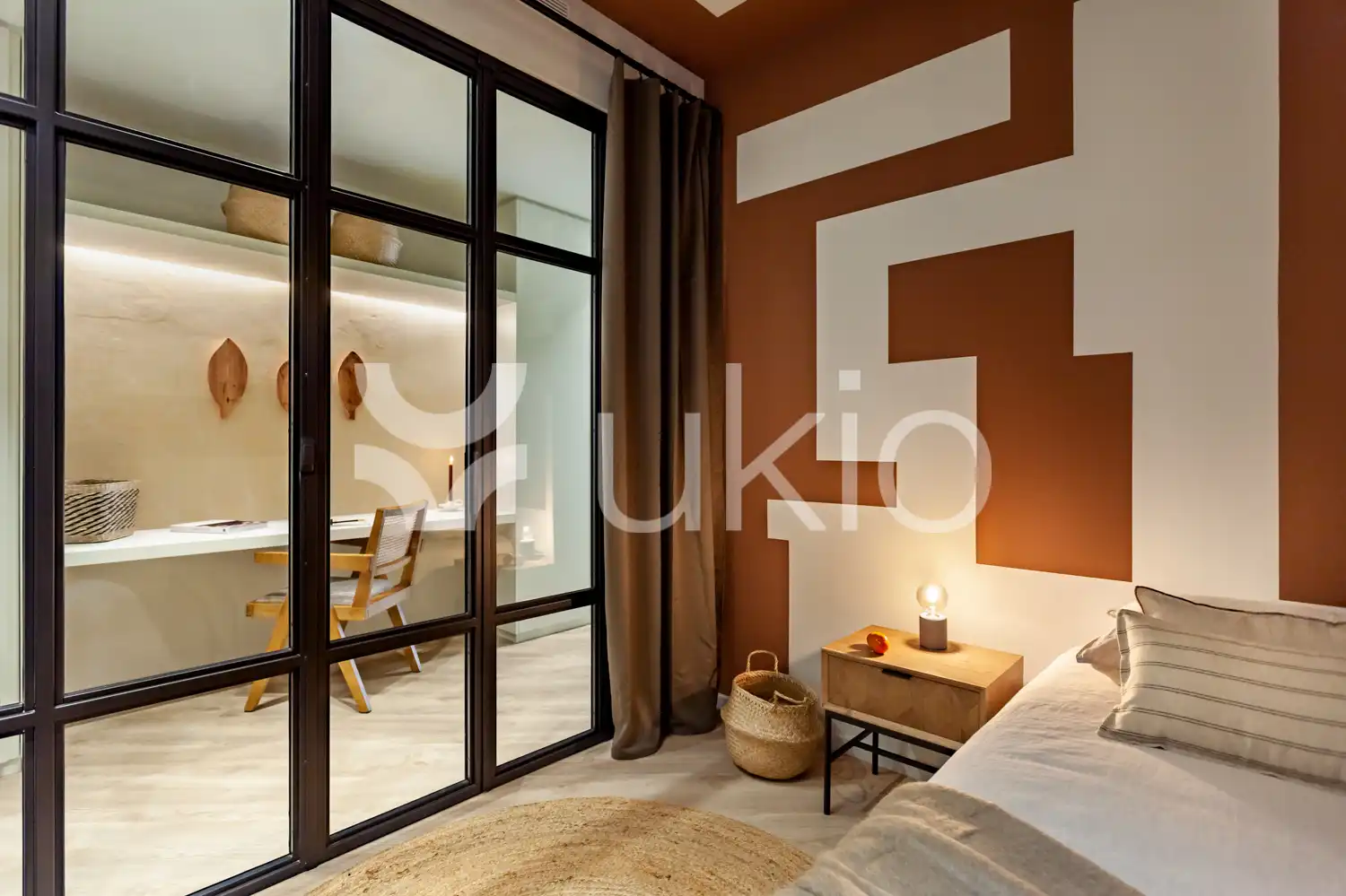 Habitación de Apartamento de alquiler en Barcelona con Aire acondicionado, Amueblado y Horno