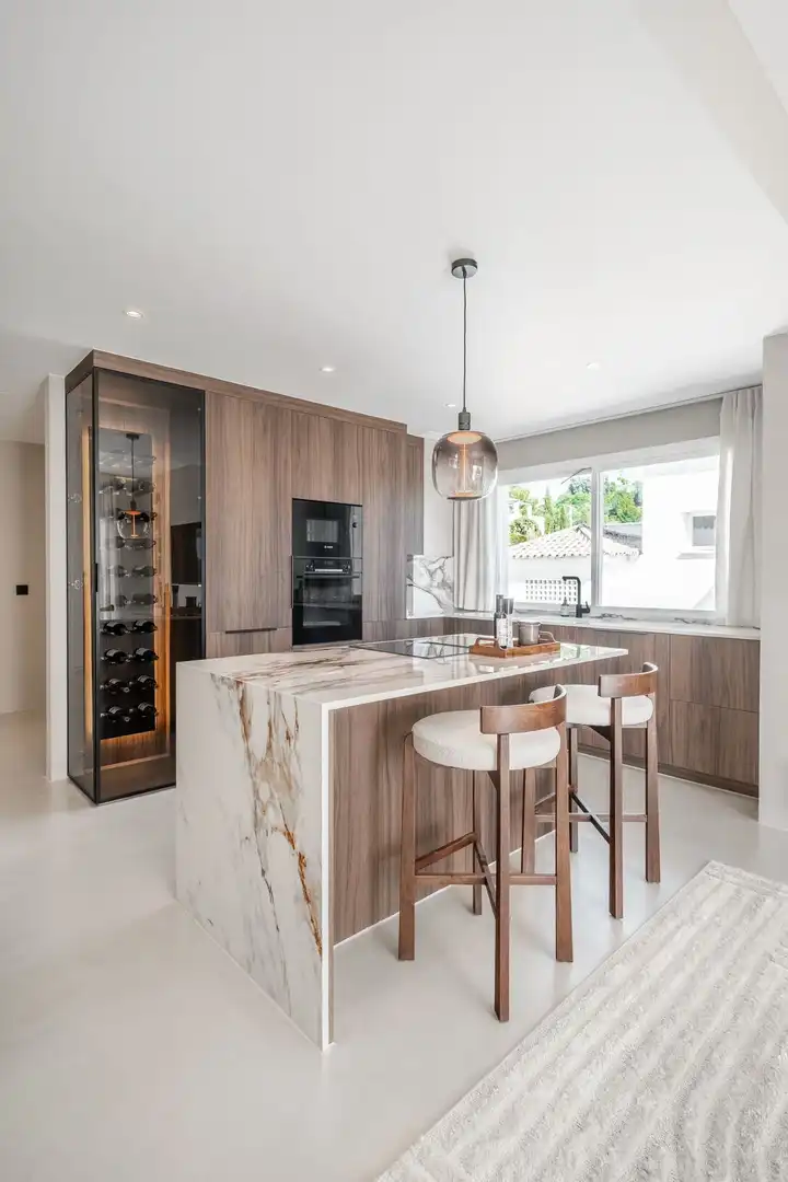 Kitchen of Attic for sale in Marbella  with Air Conditioner, Terrace and Swimming Pool