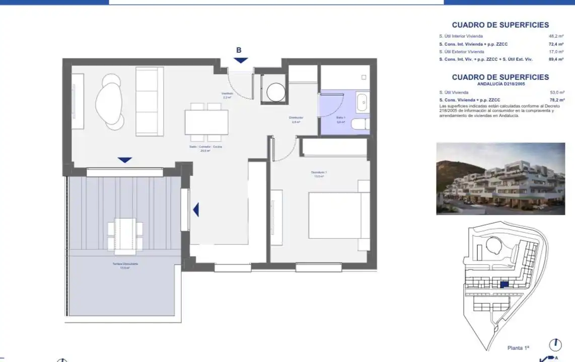Apartament amb terrassa en venda a San Juan de los Terreros, imagen 11