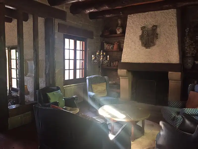 Sala d'estar de Finca rústica en venda en Riudaura