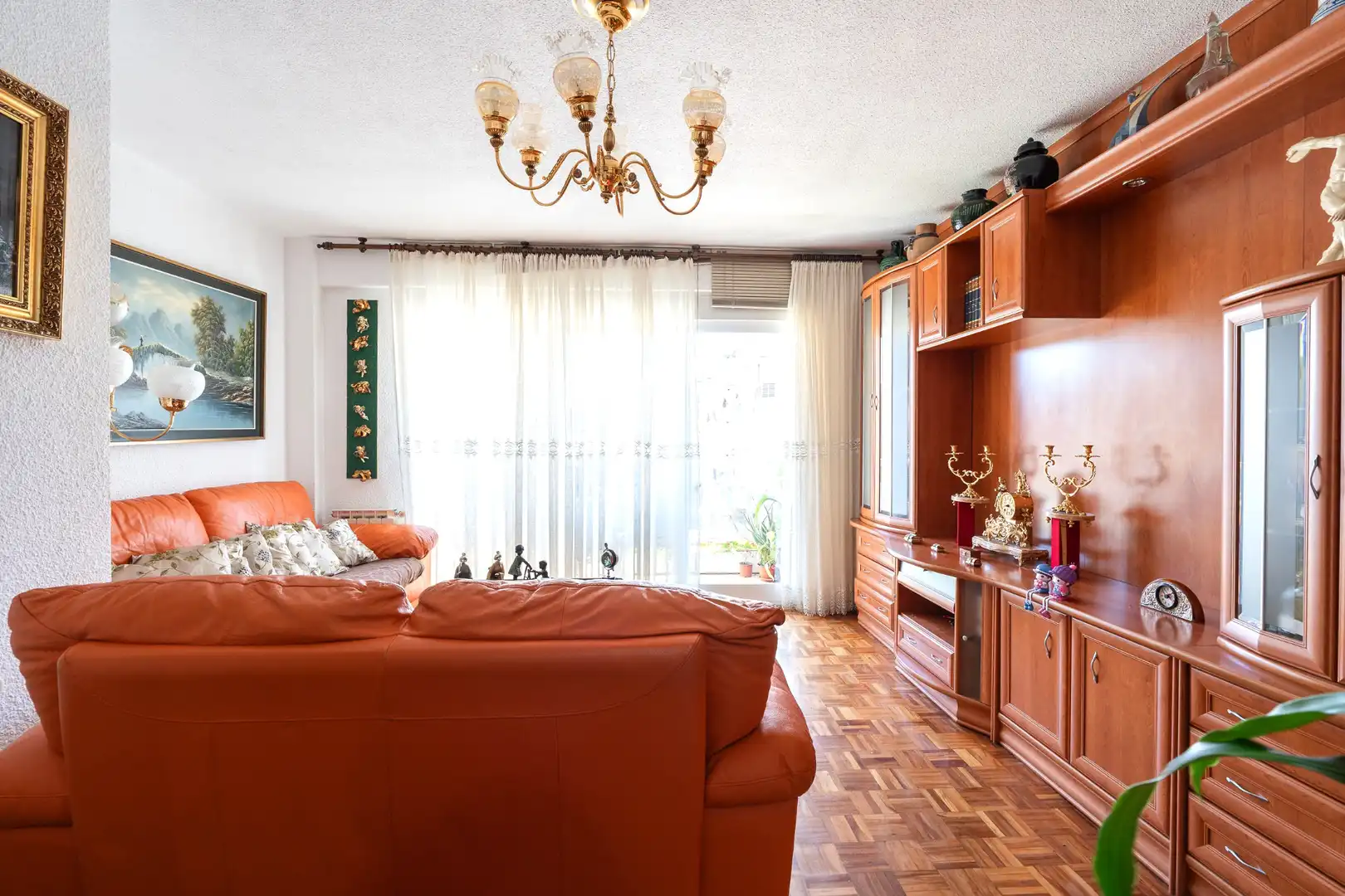 Living room of Flat for sale in Madrid  with Heating, Private garden and Terrace