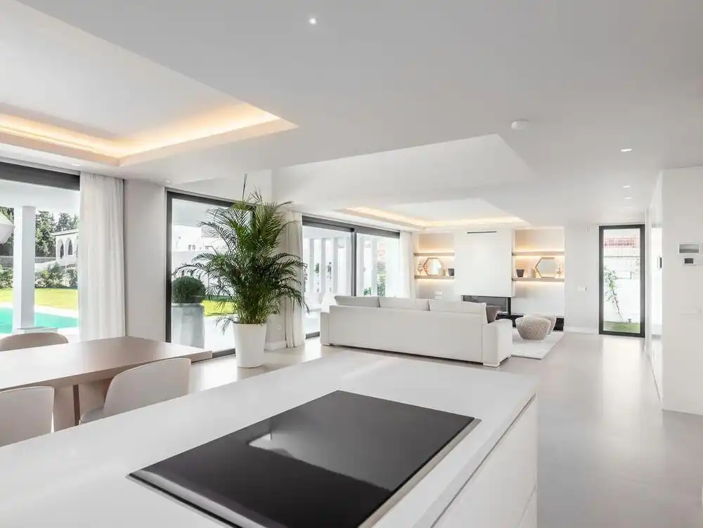Living room of Houses for sale in Estepona  with Air Conditioner, Private garden and Terrace