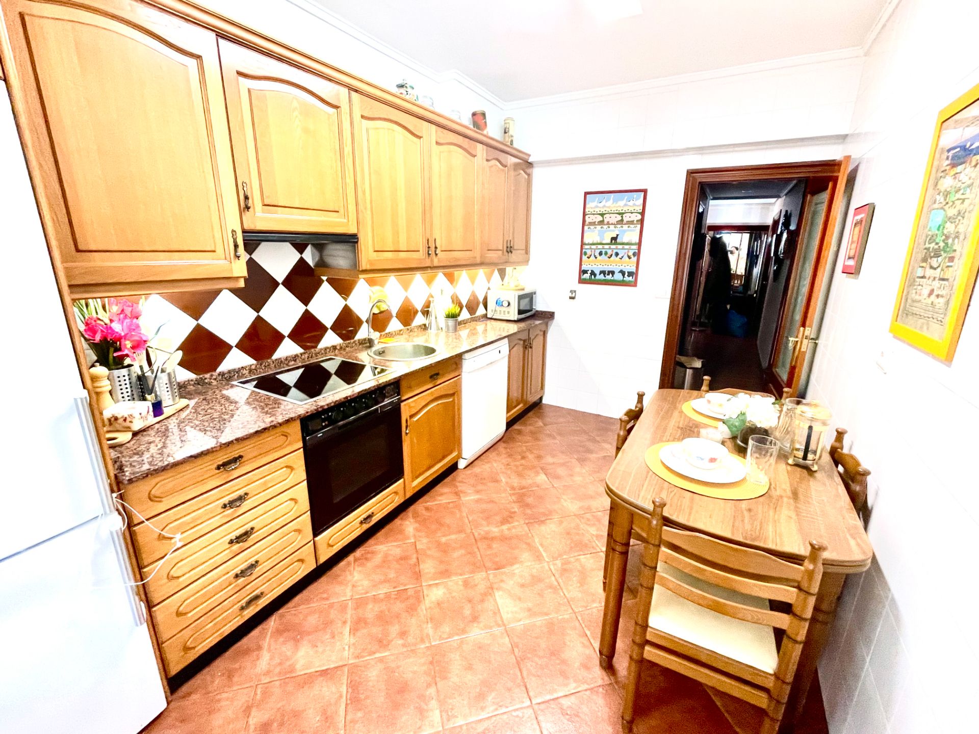 Kitchen of Flat to rent in Bilbao   with Heating, Terrace and Furnished