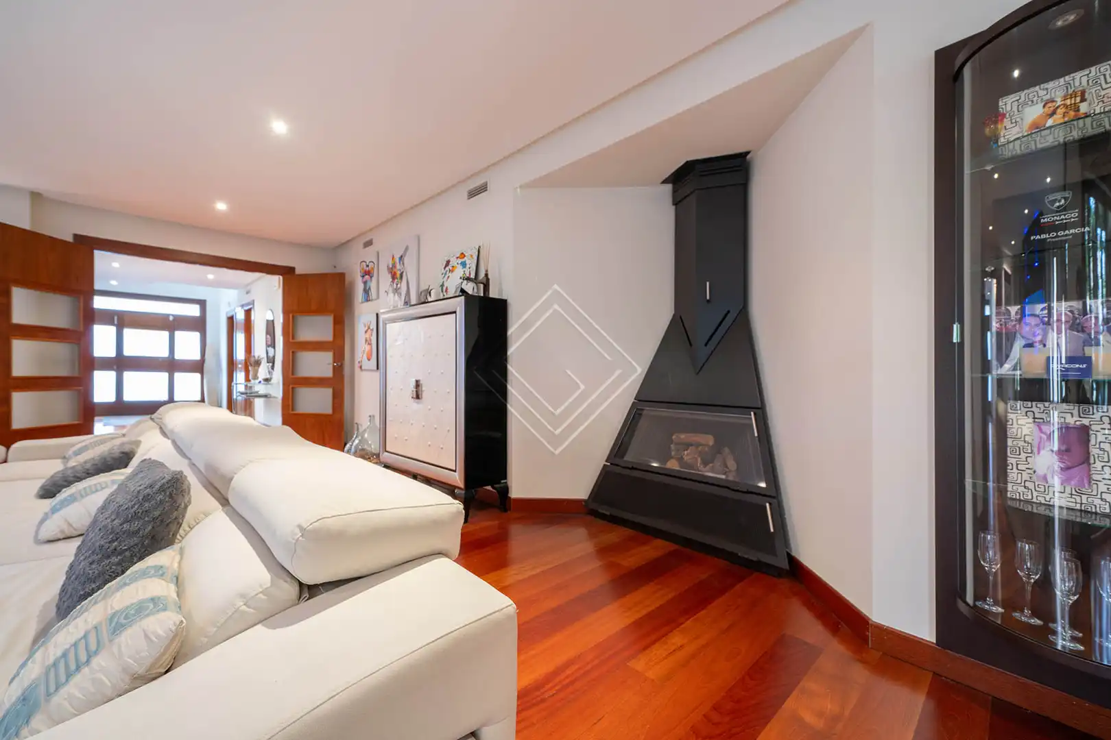 Sala de estar de Casa o chalet en venta en Madrid con Aire acondicionado, Jardín privado y Terraza