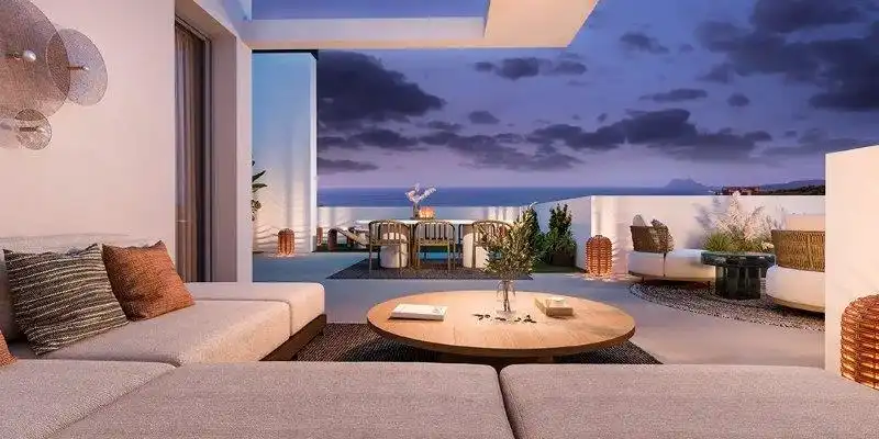 Terrace of Flat for sale in Manilva  with Air Conditioner, Heating and Private garden