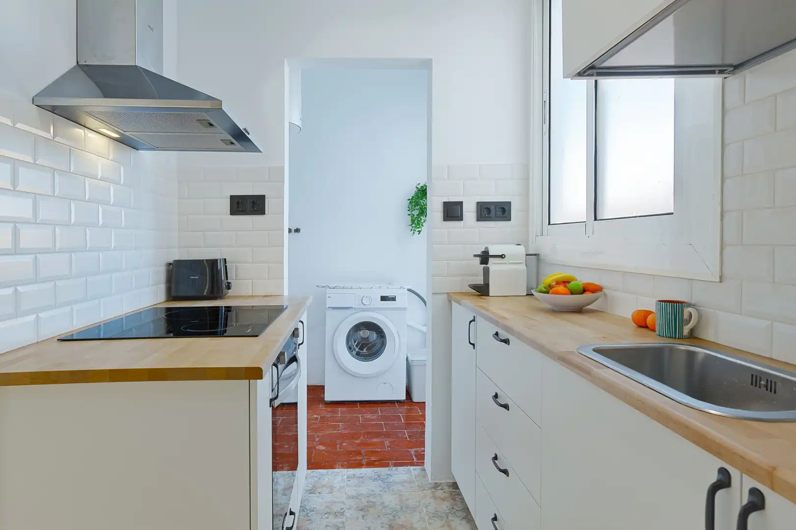 Cocina de Piso de alquiler en Sabadell con Aire acondicionado, Calefacción y Amueblado
