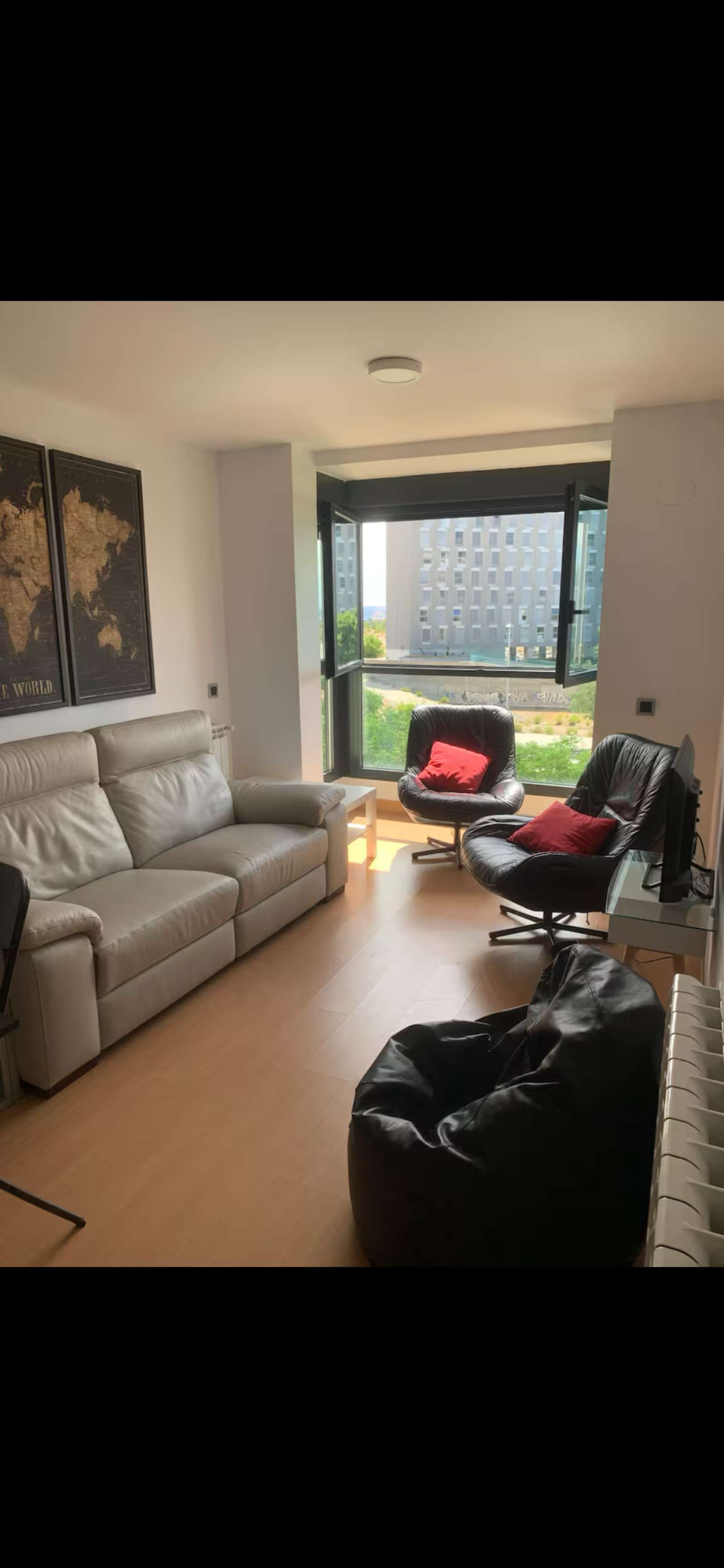 Sala d'estar de Apartament per a compartir en  Madrid Capital amb Aire condicionat, Calefacció i Terrassa