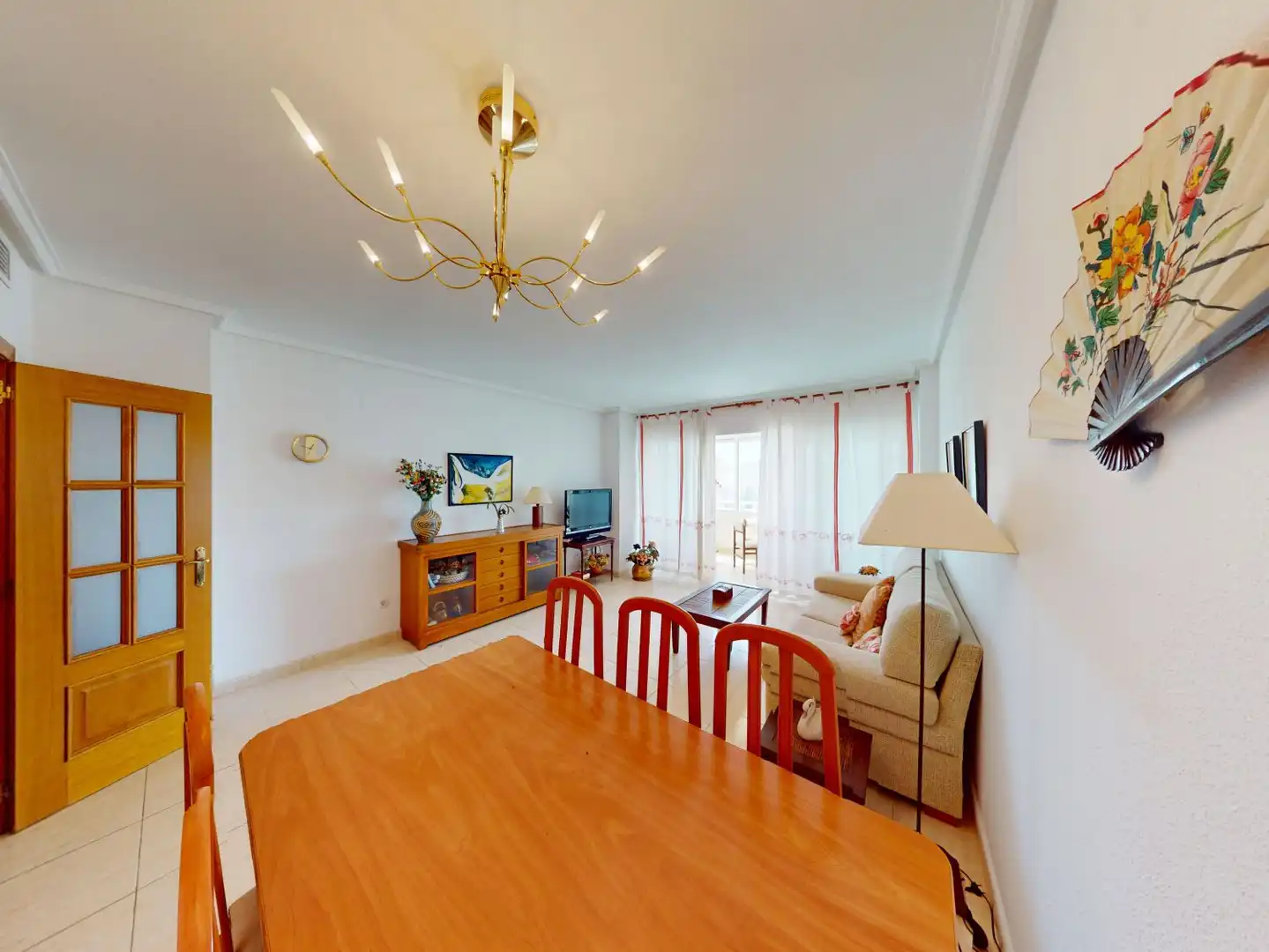 Wohnzimmer von Wohnung zum Verkauf in Alicante / Alacant mit Klimaanlage, Heizung und Terrasse
