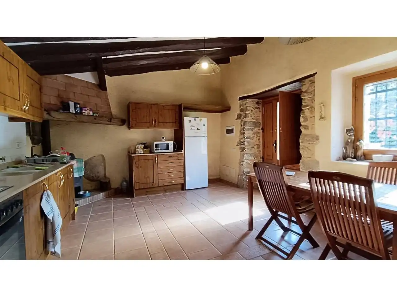 Cocina de Finca rústica en venta en Llinars del Vallès con Calefacción, Jardín privado y Terraza