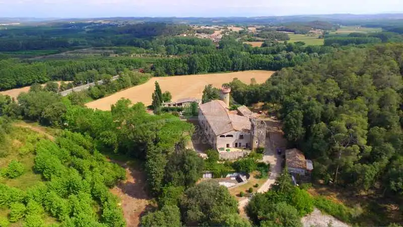 Exterior view of Country homes for sale in Flaçà  with Air Conditioner, Heating and Private garden