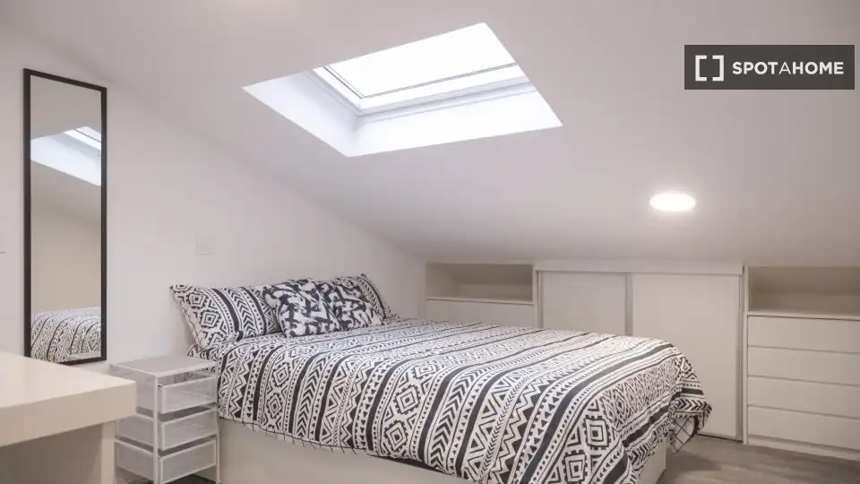 Habitación de Piso de alquiler en Madrid con Aire acondicionado, Calefacción y Amueblado