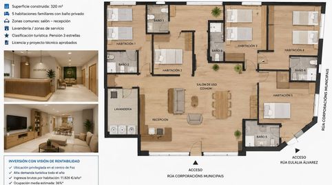 Foto 4 de Planta baja en venta en Calle de las Corporaciones Municipales, 59, Foz, Lugo