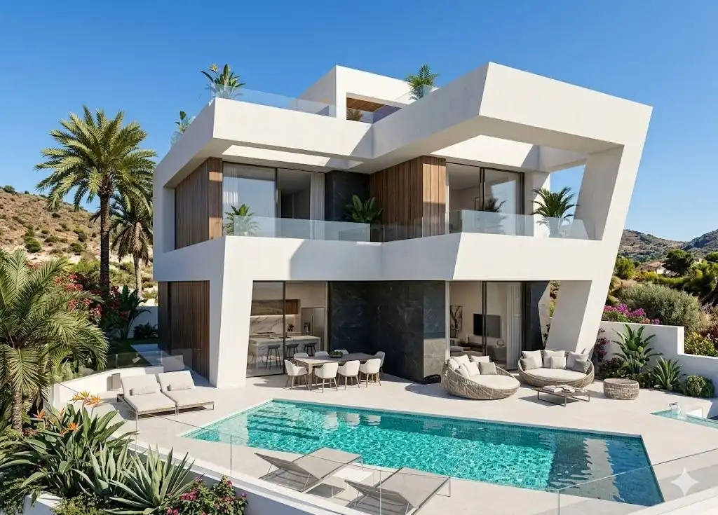 Vista exterior de Casa o chalet en venta en Nerja con Aire acondicionado, Calefacción y Jardín privado
