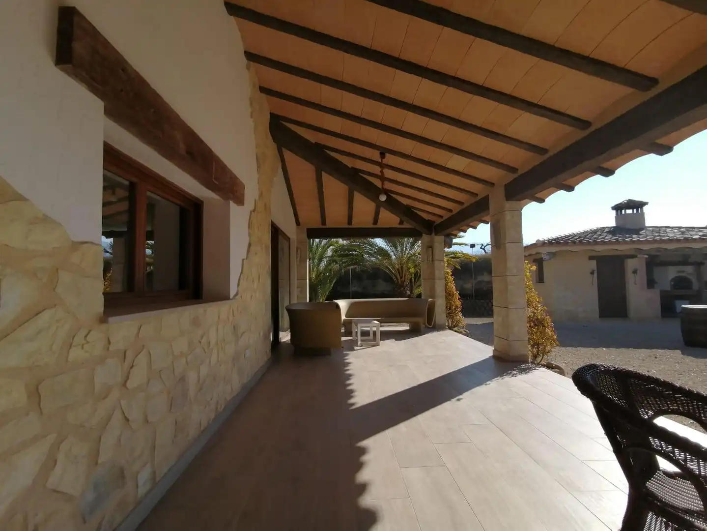 Terraza de Casa o chalet en venta en El Palomar con Aire acondicionado, Calefacción y Jardín privado