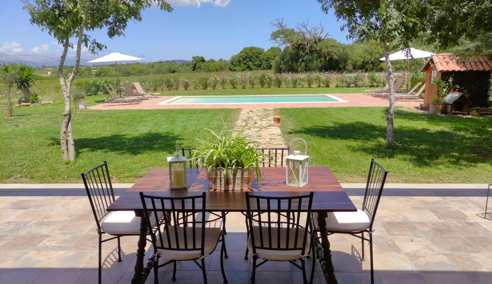 Terrasse von Country house zum Verkauf in Muro mit Klimaanlage, Heizung und Privatgarten