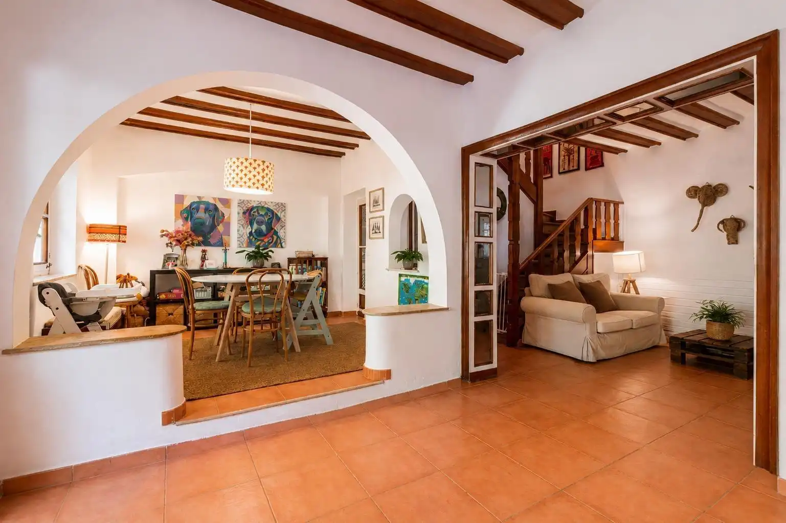 Casa aparellada amb piscina en venda a Abantos - Carmelitas