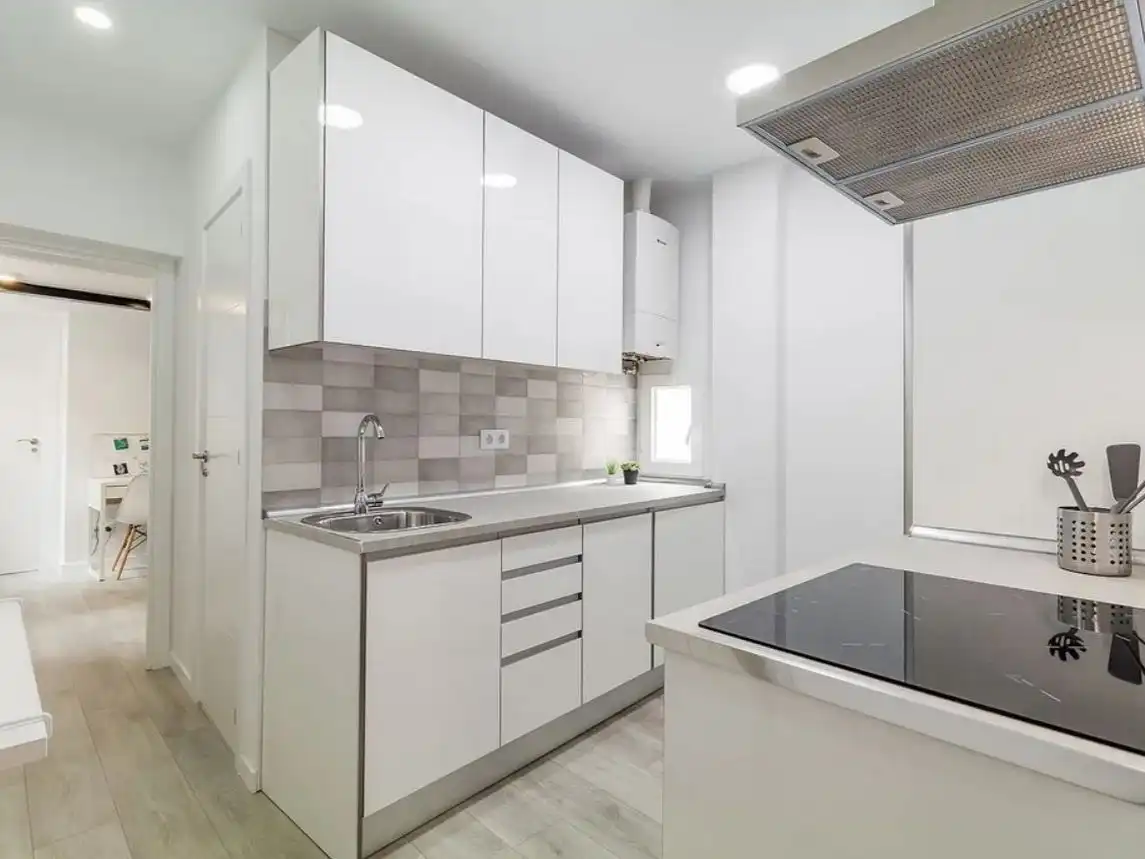 Cuina de Apartament per a compartir en Zamora Capital  amb Aire condicionat i Moblat