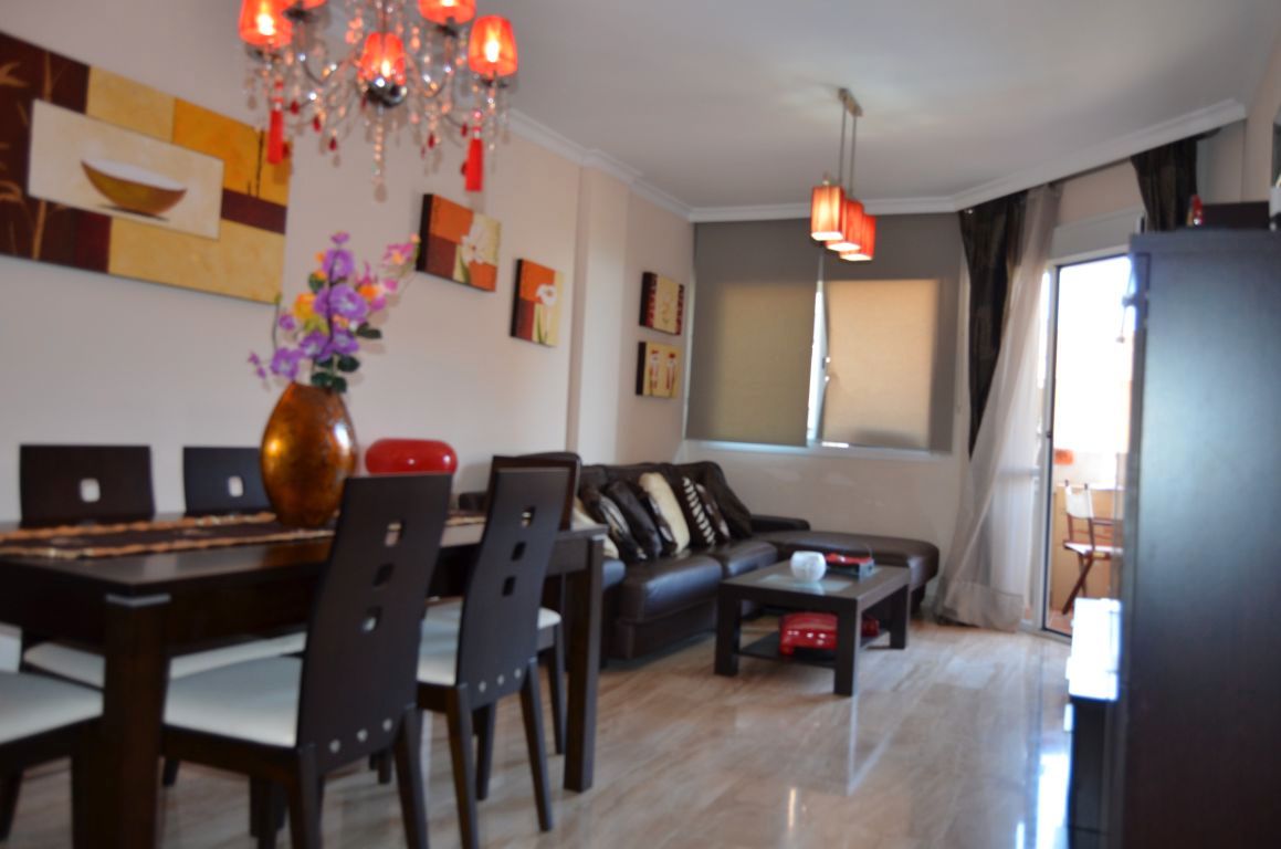 Living room of Flat for rent in Málaga Capital  with Terrace, Furnished and Community pool