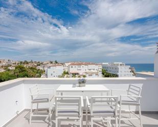 Terrassa de Casa adosada de lloguer en Fuengirola amb Aire condicionat, Jardí privat i Terrassa