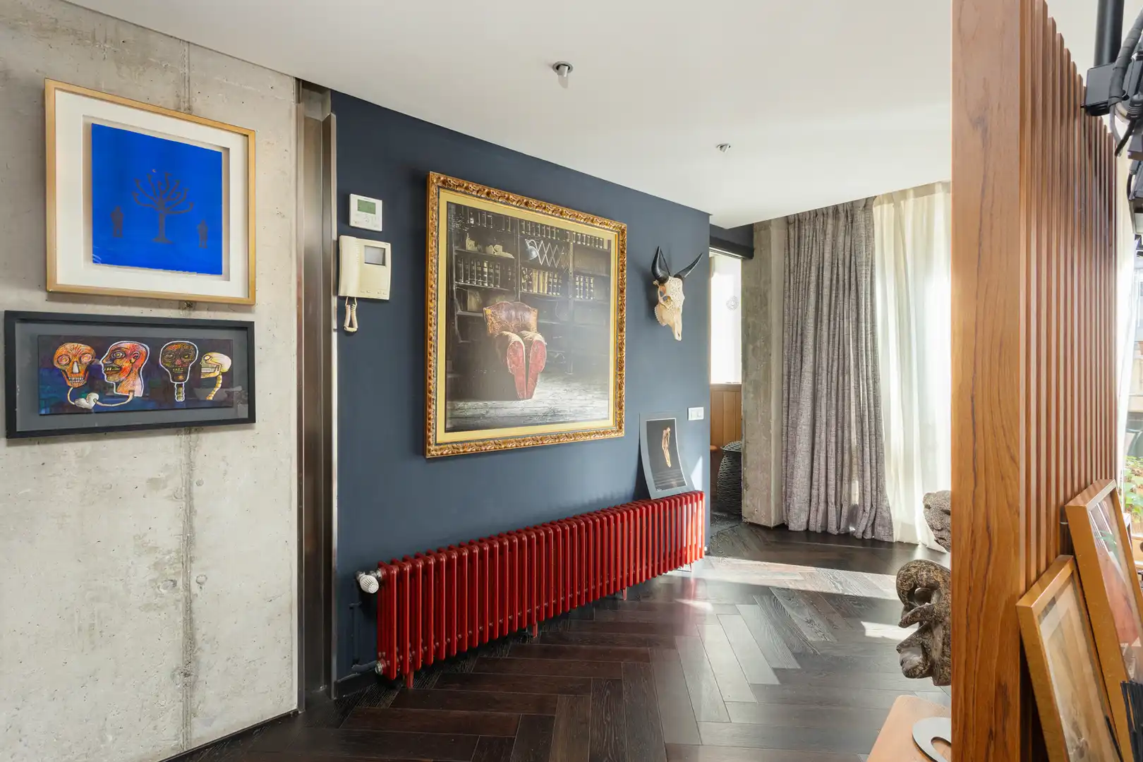 Sala de estar de Casa o chalet en venta en Barcelona con Aire acondicionado, Calefacción y Parquet