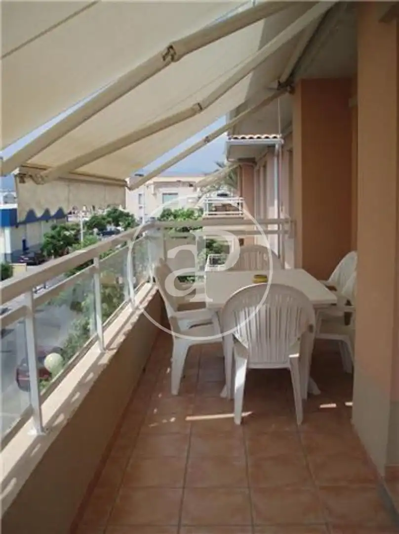 Terrasse von Wohnung zur Miete in Jávea / Xàbia mit Klimaanlage, Heizung und Privatgarten