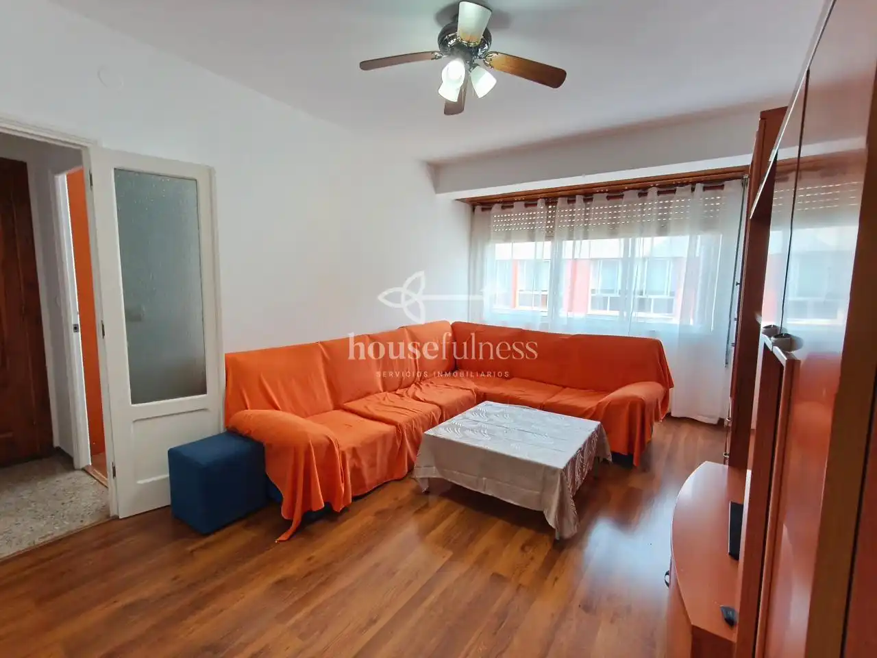 Sala de estar de Piso en venta en Ferrol con Calefacción y Amueblado