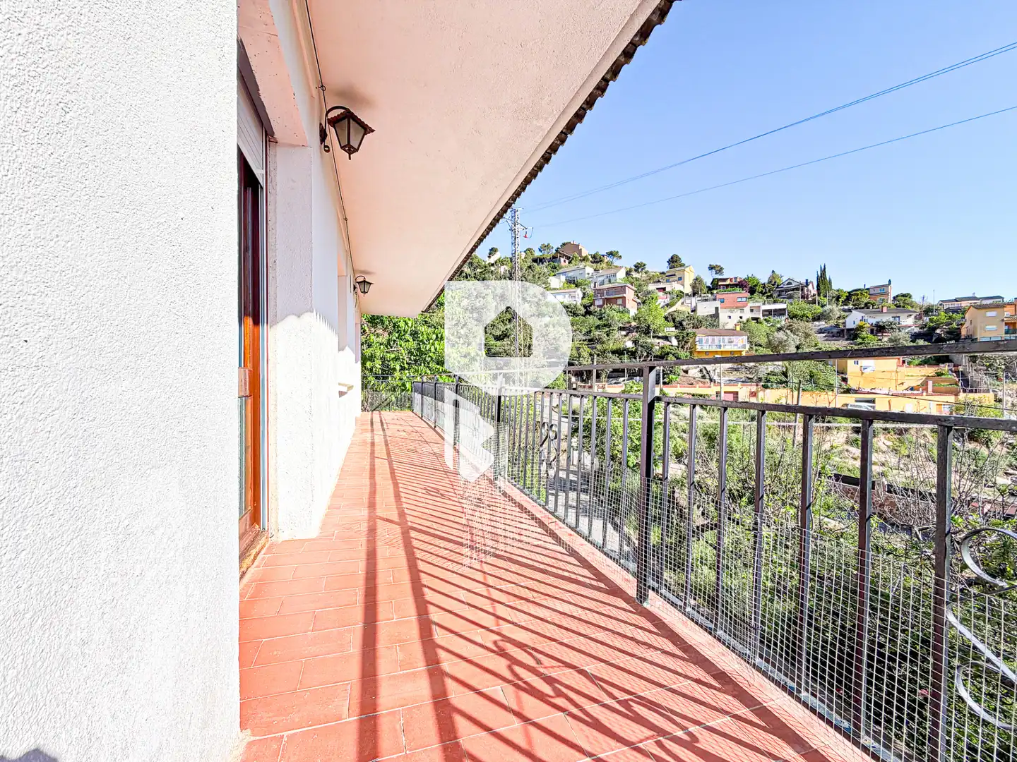 Balcony of Houses for sale in Vallirana  with Air Conditioner, Heating and Private garden