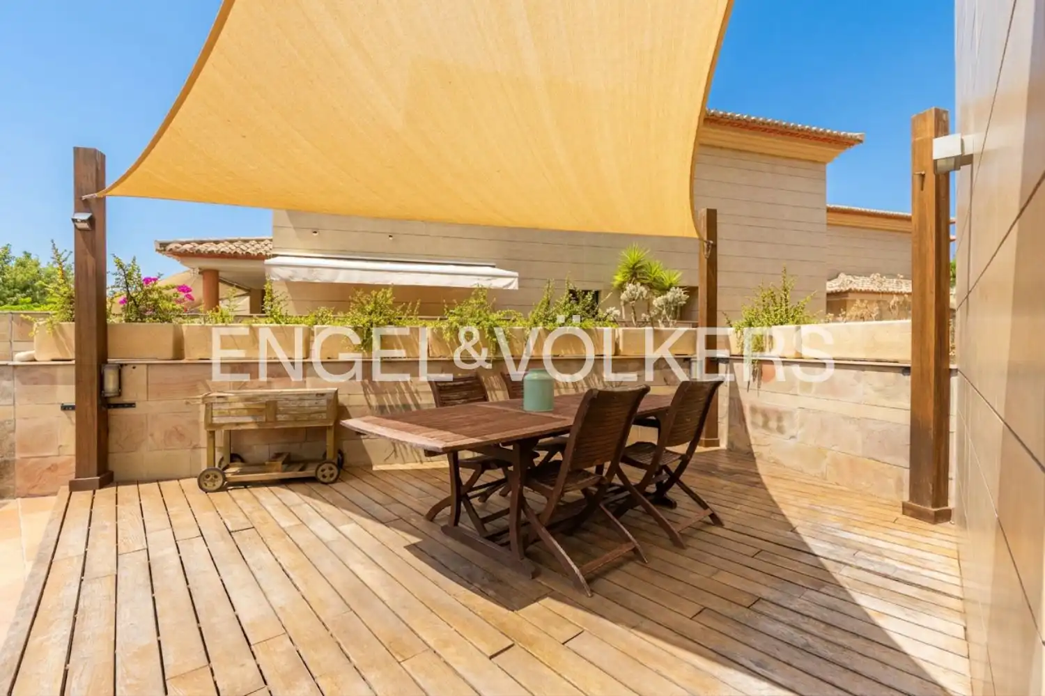 Terraza de Piso de alquiler en Jávea / Xàbia con Aire acondicionado, Calefacción y Jardín privado