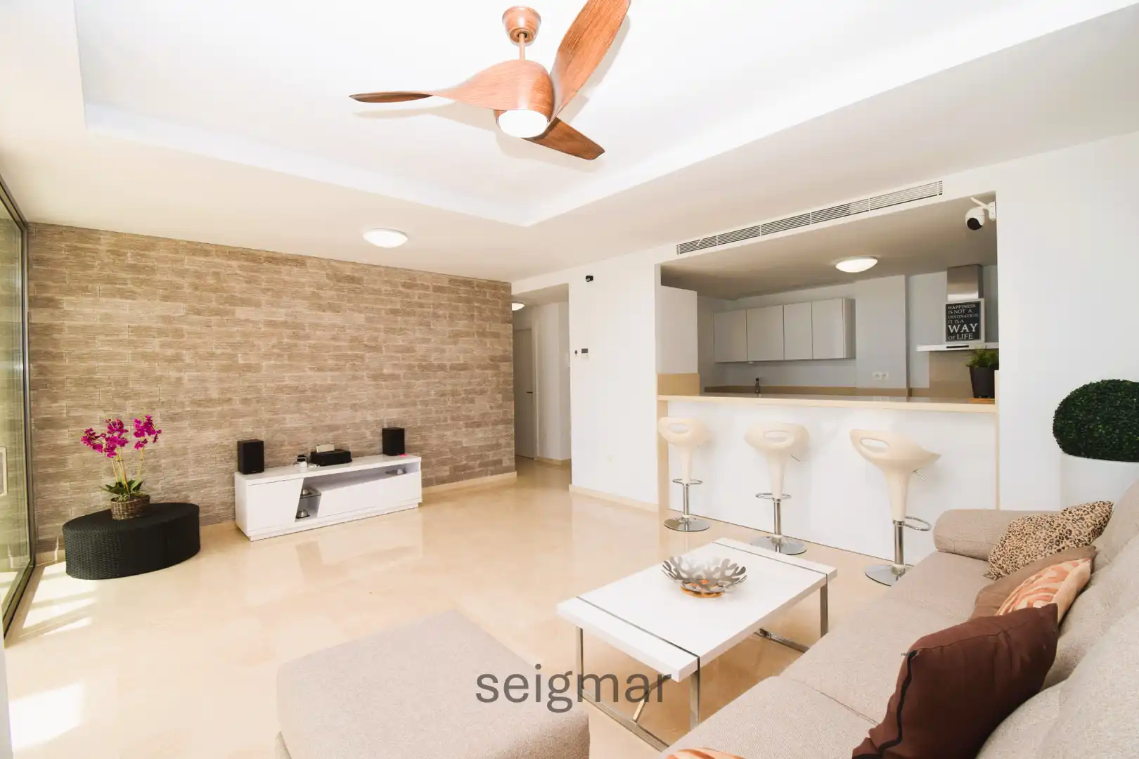 Sala de estar de Ático en venta en Villajoyosa / La Vila Joiosa con Aire acondicionado, Calefacción y Terraza