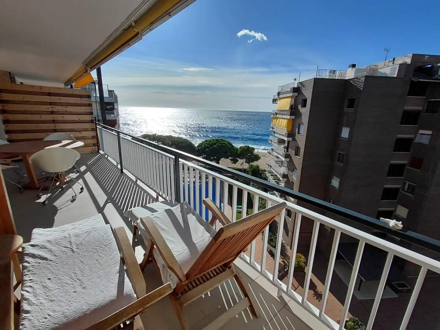 Terraza de Piso de alquiler en Lloret de Mar con Calefacción, Terraza y Amueblado