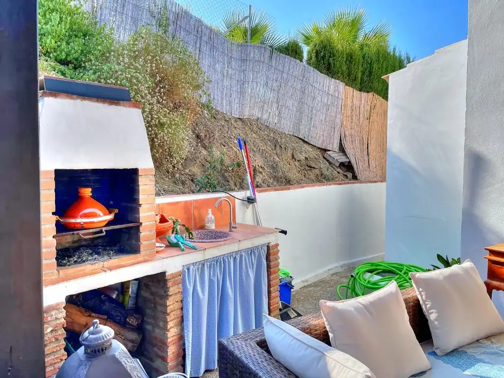 Garden of Country homes for sale in El Borge  with Air Conditioner, Private garden and Swimming Pool