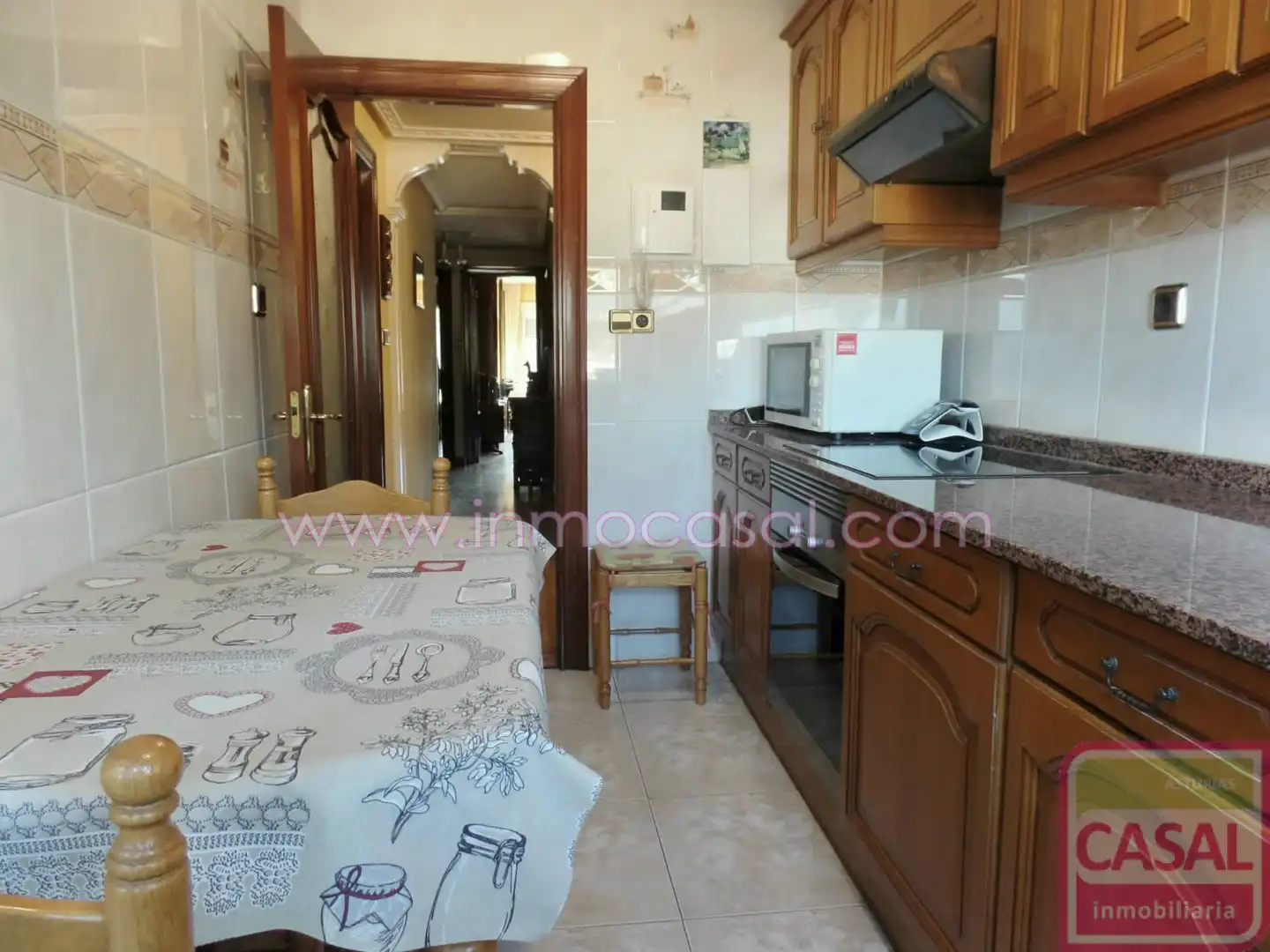 Kitchen of Flat for sale in Oviedo   with Heating, Terrace and Furnished