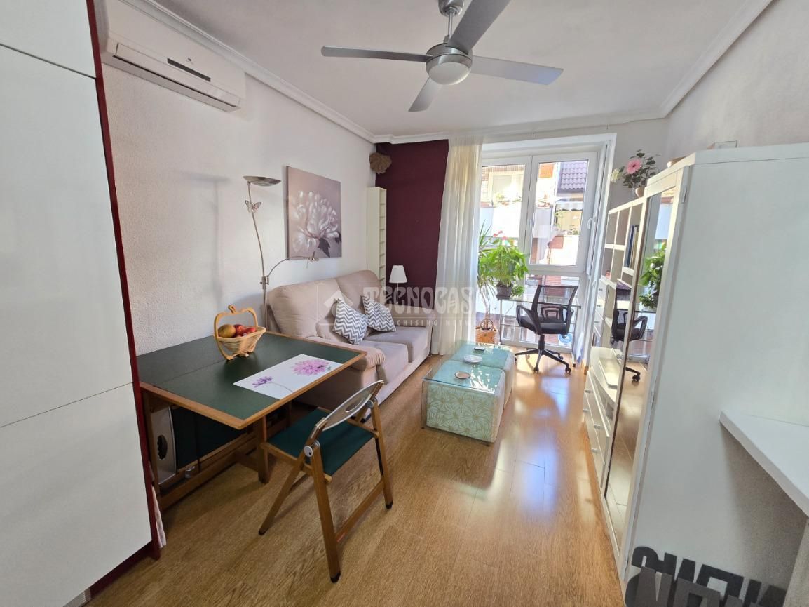 Living room of Flat to rent in  Madrid Capital  with Air Conditioner and Heating