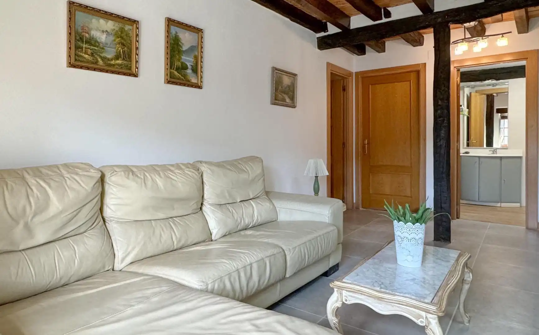 Sala de estar de Finca rústica en venta en Mendaro con Calefacción, Jardín privado y Terraza