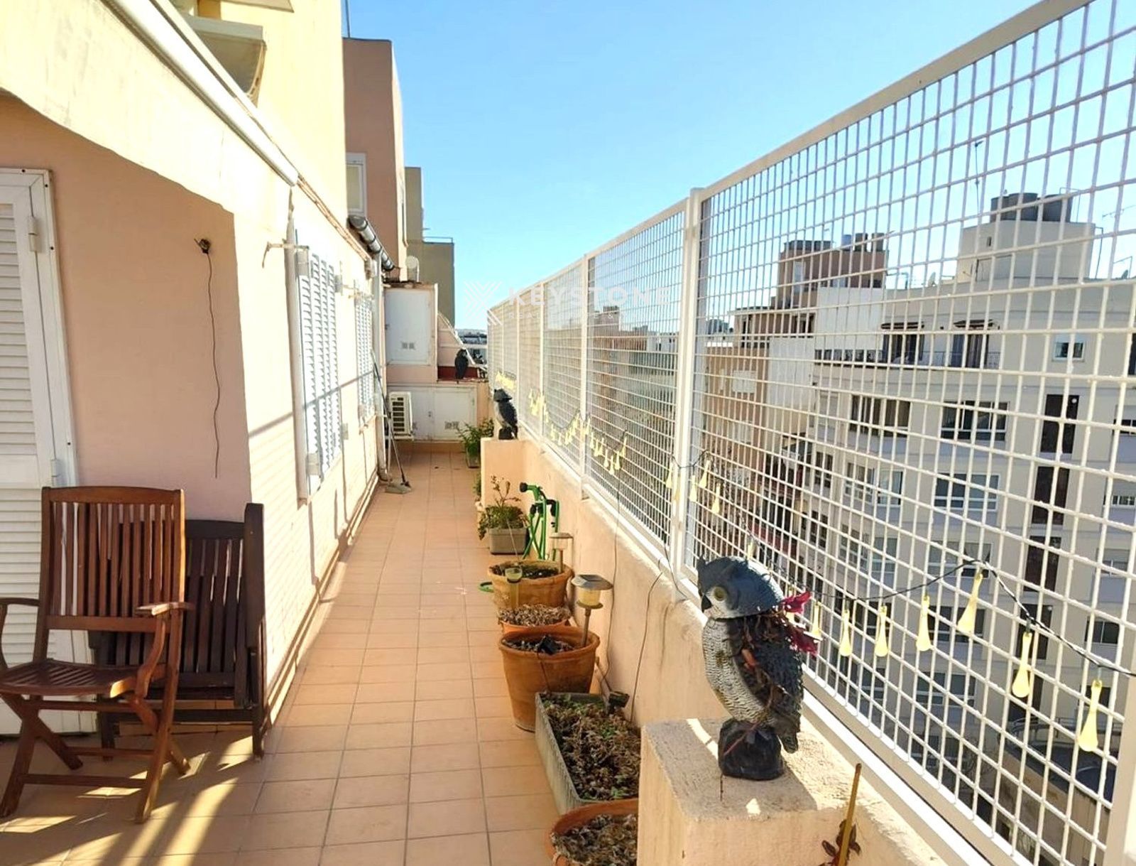 Balcony of Attic to rent in  Palma de Mallorca  with Air Conditioner, Terrace and Furnished
