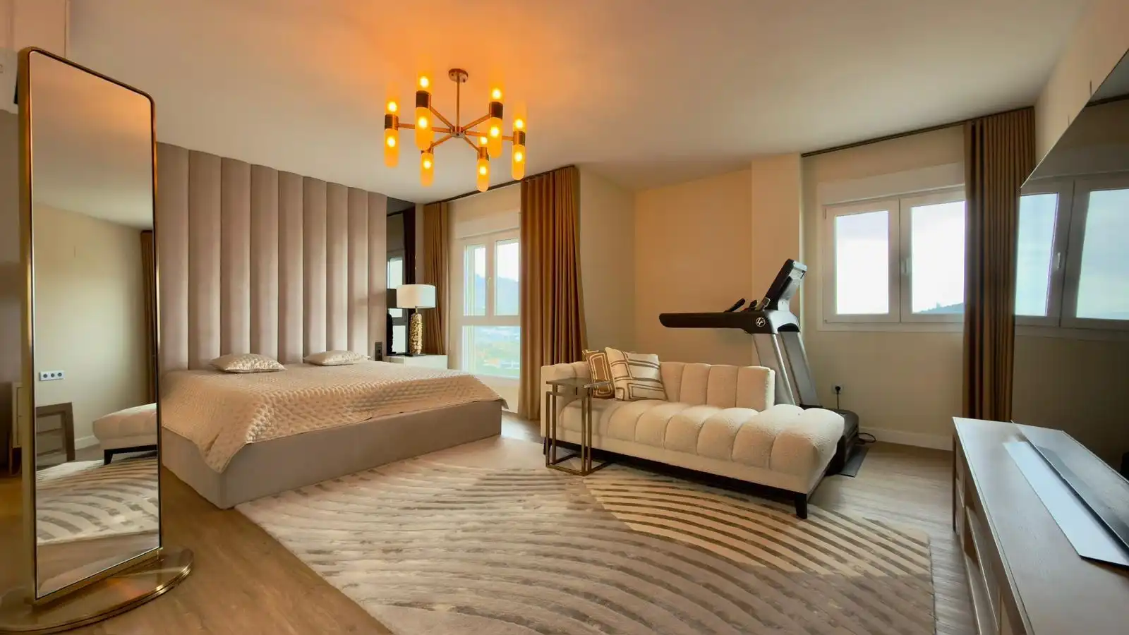 Schlafzimmer von Dachboden zum Verkauf in Villajoyosa / La Vila Joiosa mit Klimaanlage, Privatgarten und Terrasse