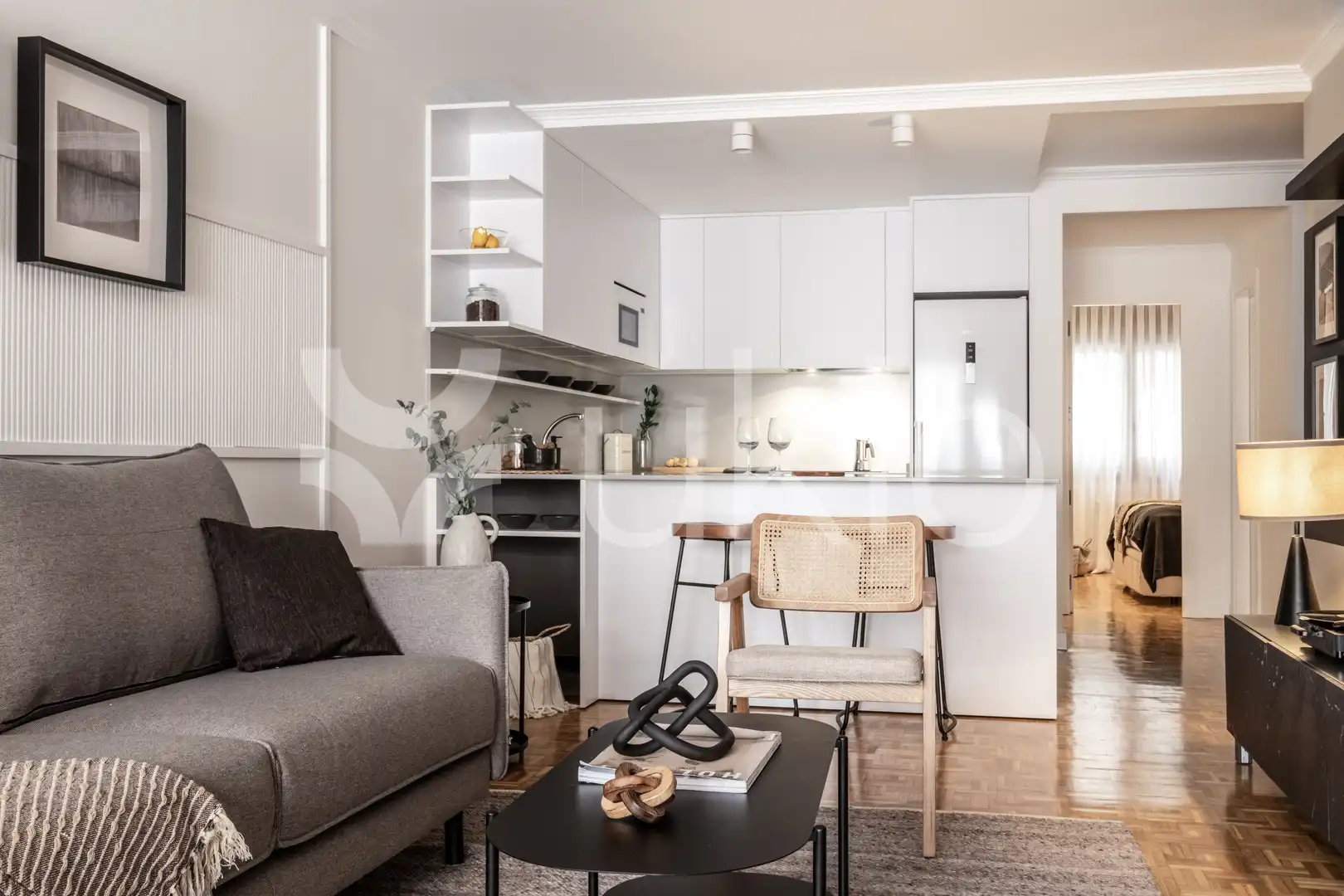 Wohnzimmer von Wohnungen zur Miete in Madrid mit Klimaanlage, Heizung und Möbliert