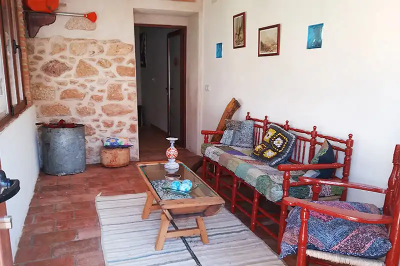 Sala d'estar de Casa o xalet en venda en Valdeverdeja amb Aire condicionat, Jardí privat i Terrassa